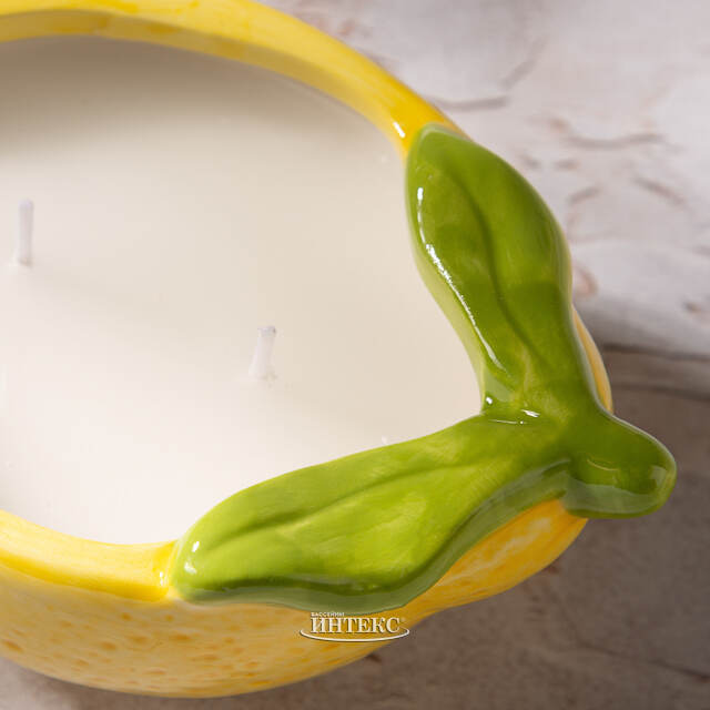 Ароматическая свеча Fruit - Лимон 14 см Koopman