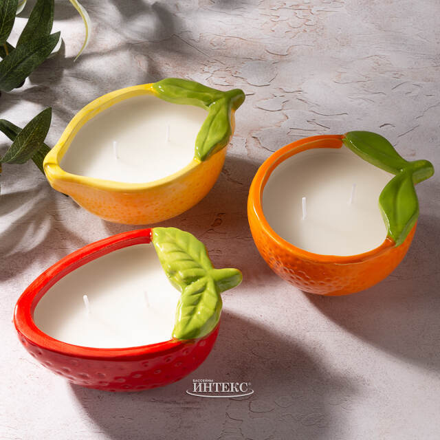 Ароматическая свеча Fruit - Лимон 14 см Koopman