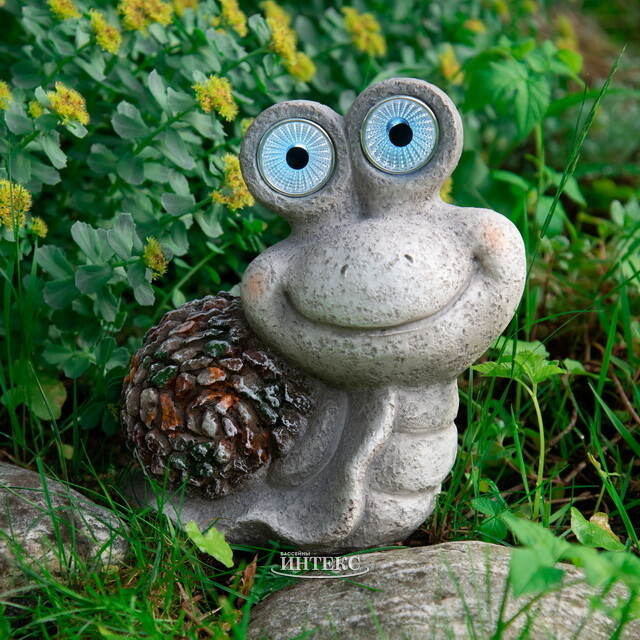 Садовый светильник на солнечной батарее Улитка Молли 23 см Koopman