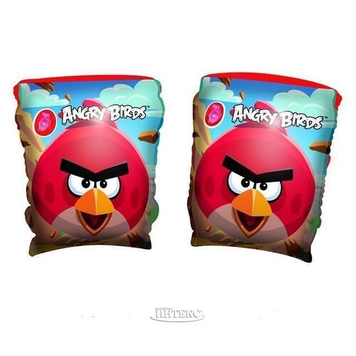 Нарукавники для плавания Angry Birds, 23*15 см Bestway