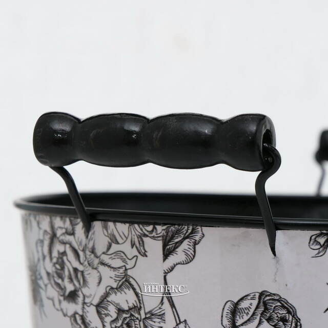 Металлическое кашпо Розалин 22 см Boltze