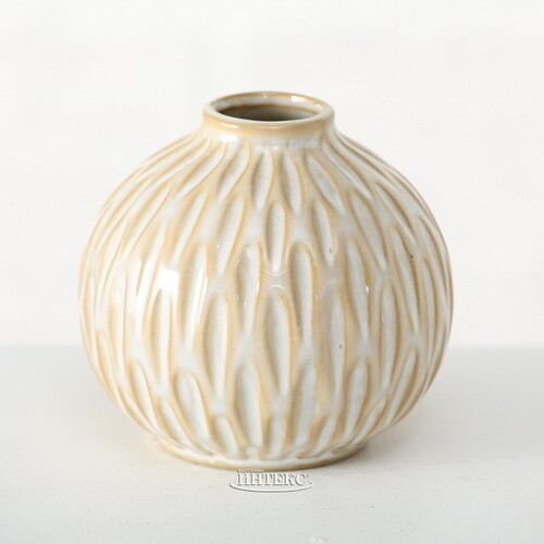Фарфоровая ваза для цветов Creamy Pearl 9 см Boltze