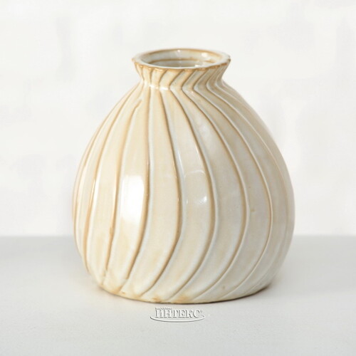 Фарфоровая ваза для цветов Creamy Pearl 11 см Boltze