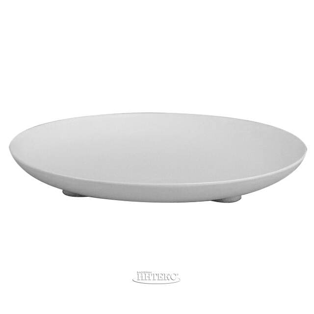Подсвечник Блюдце на 1 свечу, 14 см, белый Омский Свечной