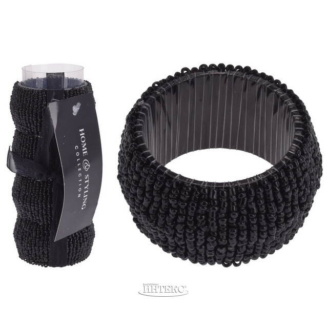 Кольца для салфеток Сан-Джулиано 4 шт, черные Koopman