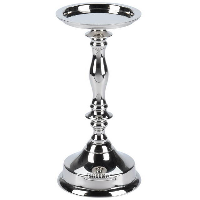 Металлический подсвечник для 1 свечи Марэль 22 см серебряный Koopman (Купман)