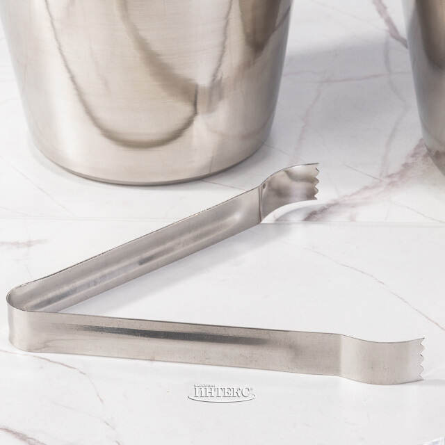 Набор для бармена Лонго - ведерко для шампанского и для льда с щипцами, шейкер Koopman