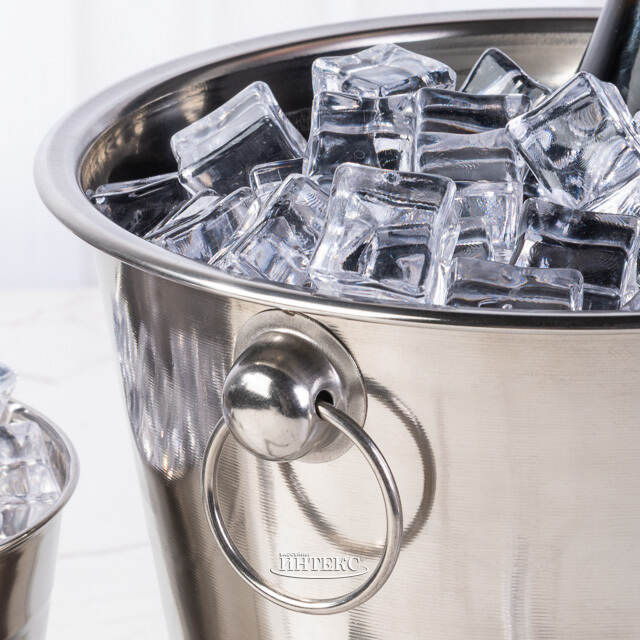 Набор для бармена Лонго - ведерко для шампанского и для льда с щипцами, шейкер Koopman