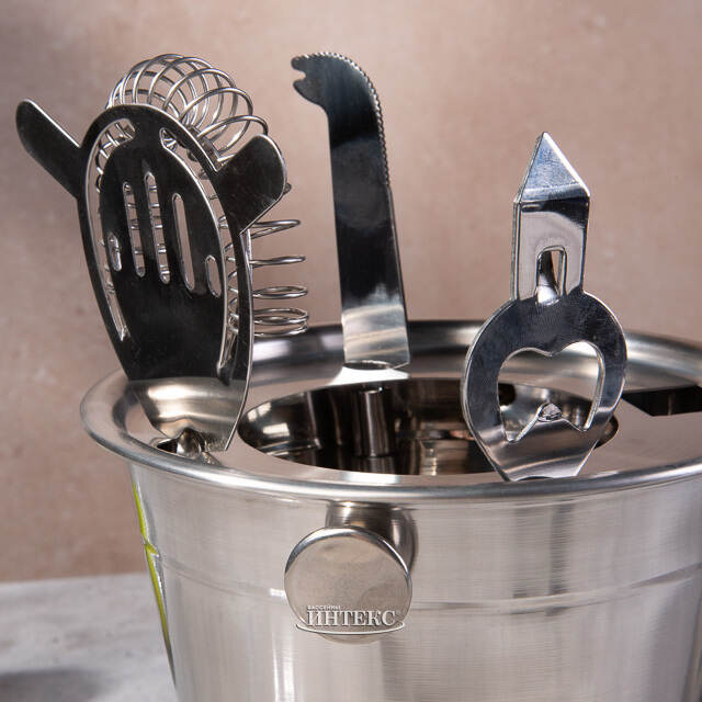 Набор бармена Талламор с шейкером и ведерком для льда, 6 предметов Koopman