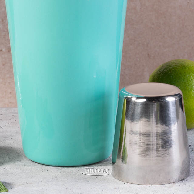 Шейкер для коктейлей Фанданго 500 мл, бирюзовый Koopman