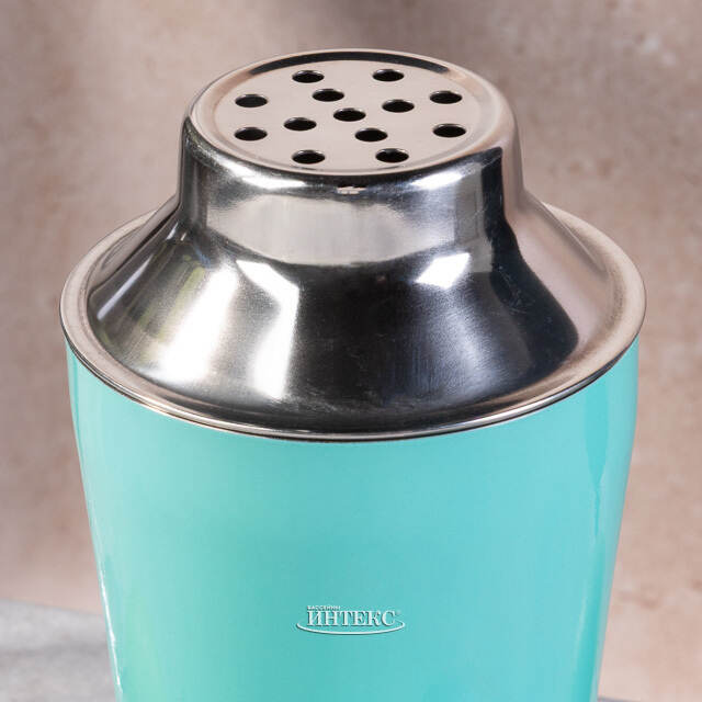 Шейкер для коктейлей Фанданго 500 мл, бирюзовый Koopman