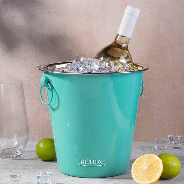 Ведро для шампанского Фанданго 20*20 см, бирюзовое Koopman