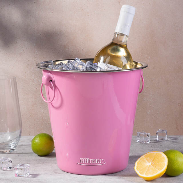 Ведро для шампанского Фанданго 20*20 см, розовое Koopman