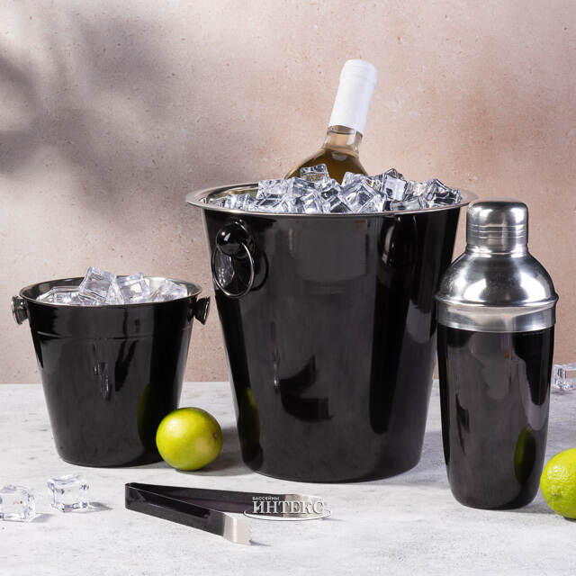 Набор бармена Тристан с шейкером и ведерком для льда, 4 предмета Koopman