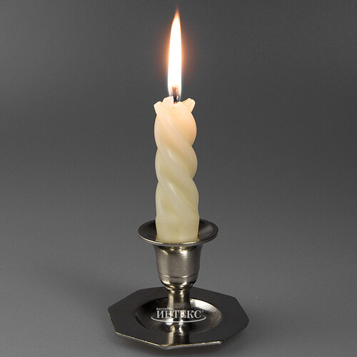 Подсвечник Серебряные Мечты на 1 свечу 7*6 см, многогранное основание Koopman