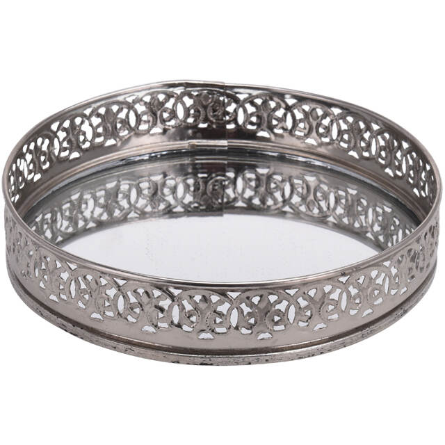 Декоративный зеркальный поднос Женевьева 15 см Koopman (Купман)