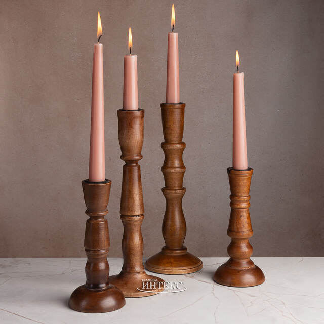 Деревянный подсвечник Andrea Gentile 28 см Koopman
