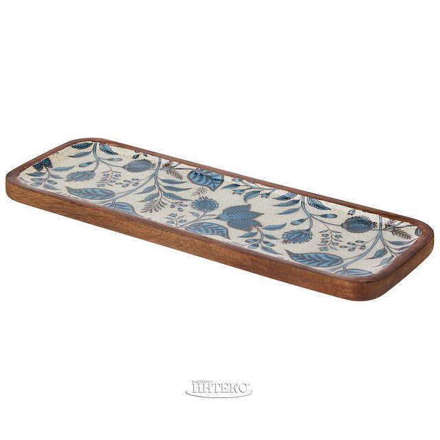 Сервировочное блюдо White Fiori di Mango 30*10 см, дерево Koopman