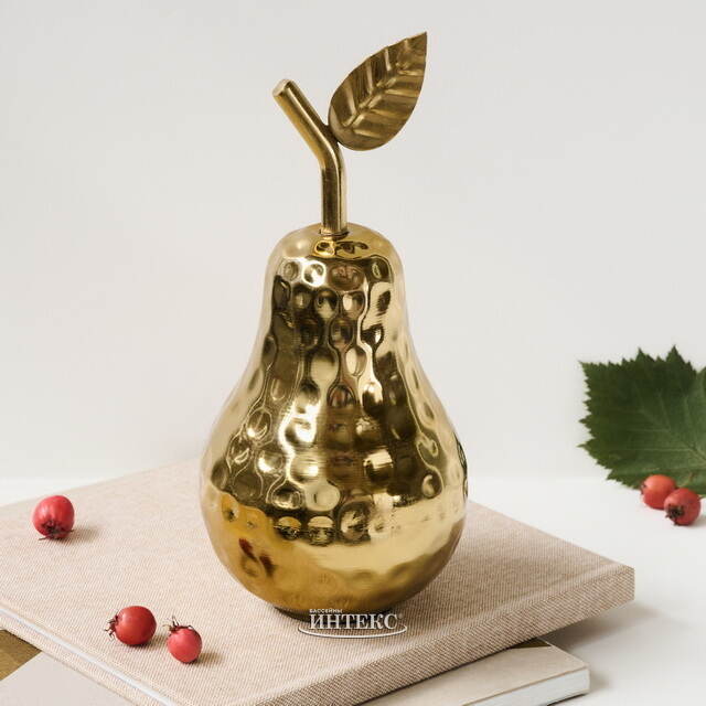 Декоративная фигурка Груша Меркаданте 17 см золотая Koopman (Купман)