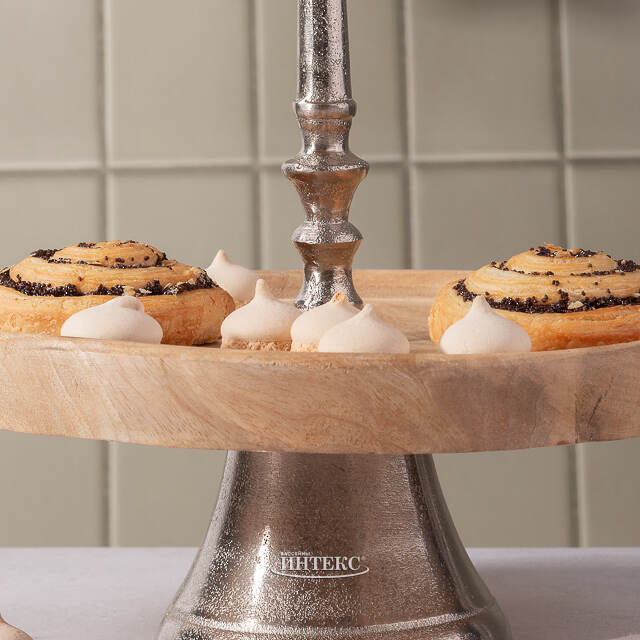 Двухъярусная этажерка для фруктов Lori 36*25, дерево Koopman