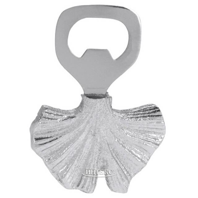 Открывалка для бутылок Тропикана Silver - Лист Гингко 10 см Koopman