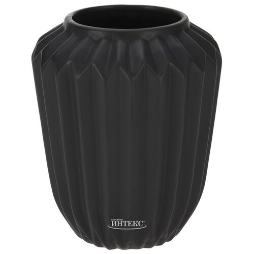 Керамическая ваза Cremon 17*15 см черная Koopman