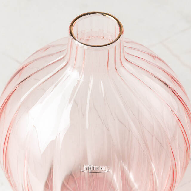 Стеклянная ваза Amberg 8 см розовая Koopman