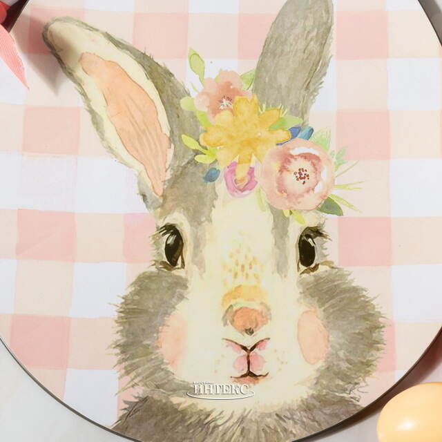 Пасхальное блюдо Цветочный Зайка 35*29 см Koopman (Купман)