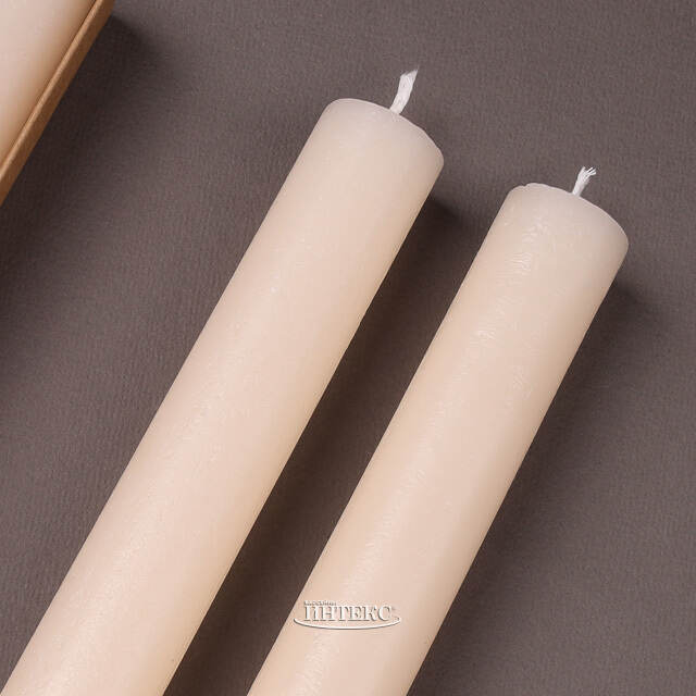 Набор столовых свечей Jennifer 25 см, 2 шт, кремовый Koopman