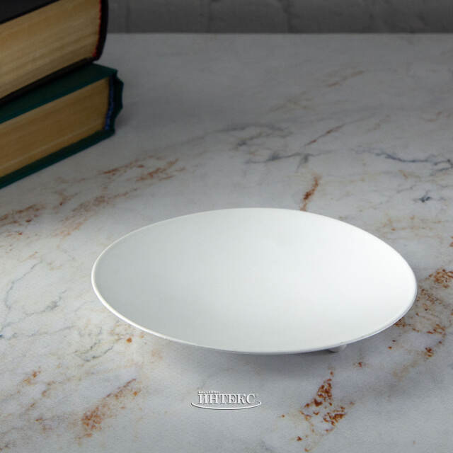 Подсвечник Блюдце, 12 см, белый Koopman