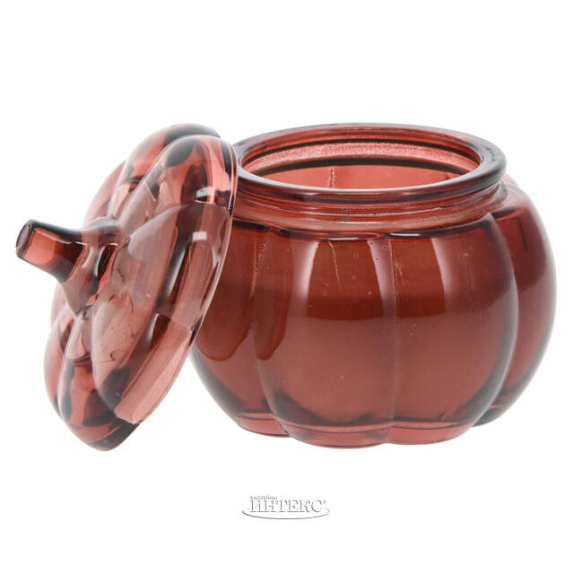 Свеча в стакане Тыковка Рут 9 см каштановый Koopman