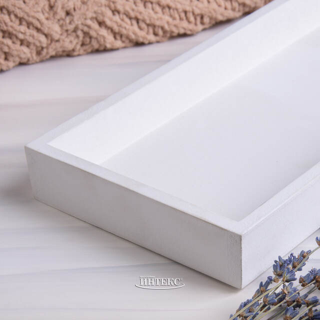 Деревянный поднос Берн 40*14 см белый Koopman