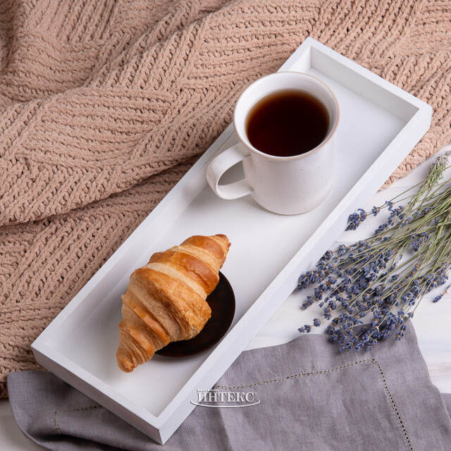 Деревянный поднос Берн 40*14 см белый Koopman