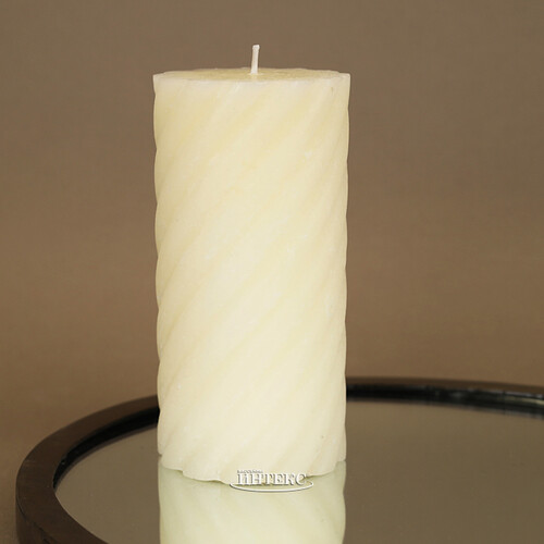 Декоративная свеча Айвори 14*7 см кремовая Koopman