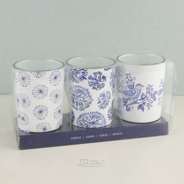 Набор свечей в стакане Romantic Lark 6*5 см Koopman