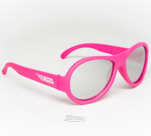 Солнцезащитные очки для подростков Babiators Aces. Поп-звезда, 6-14 лет, розовый, зеркальные линзы Babiators