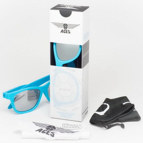 Солнцезащитные очки для подростков Babiators Aces Navigators. Электрик, 6-14 лет, голубые, серебряные линзы Babiators