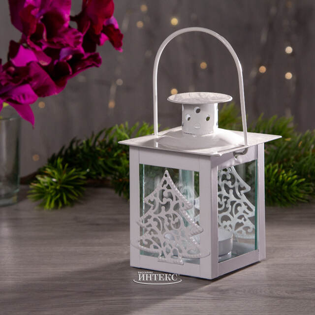 Фонарь для свечи Форест 11 см белый Koopman (Купман)