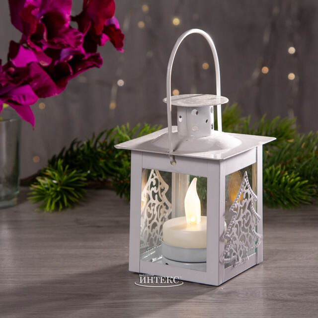 Фонарь для свечи Форест 11 см белый Koopman (Купман)