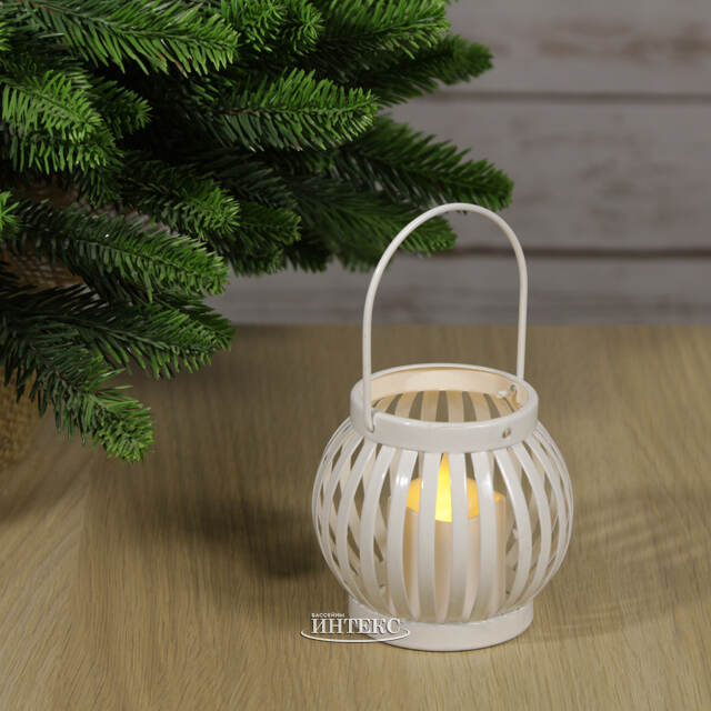 Подсвечник Фонарик Эльфа 9 см белый Koopman (Купман)