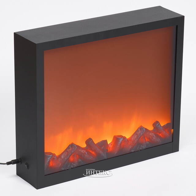 Электрический камин без обогрева Модерн 41*35 см, металл Koopman