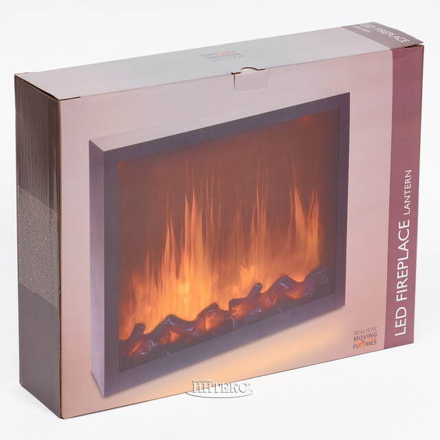 Электрический камин без обогрева Модерн 41*35 см, металл Koopman