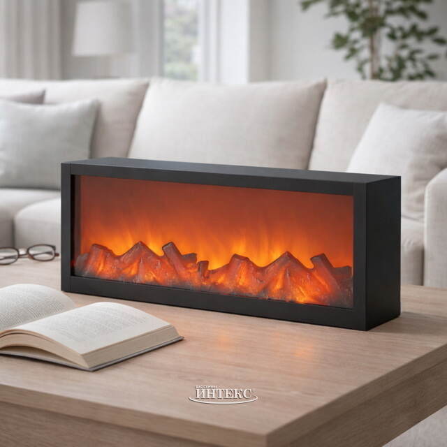 Электрический камин без обогрева Модерн 57*25 см, металл Koopman