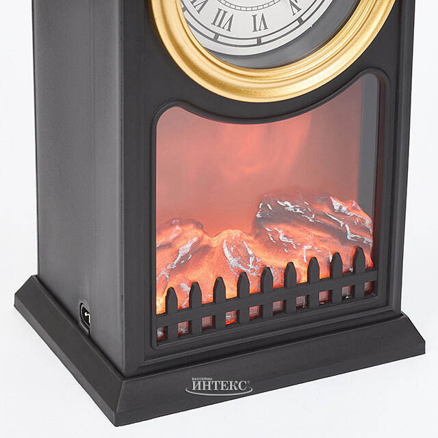 Настольные часы Адальэльма 26*15 см с камином Koopman