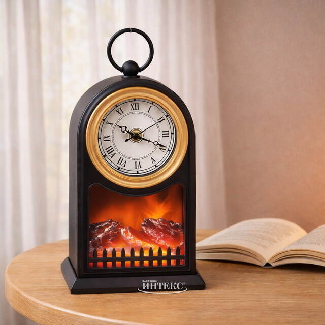 Настольные часы Адальэльма 26*15 см с камином Koopman