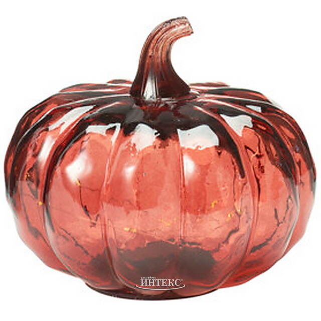 Светящаяся фигурка Тыква Dunkeld 13 см красная, таймер, на батарейках Koopman