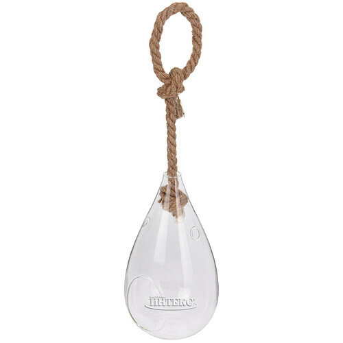 Стеклянный шар для декора Капля Кантри 19*9 см Koopman
