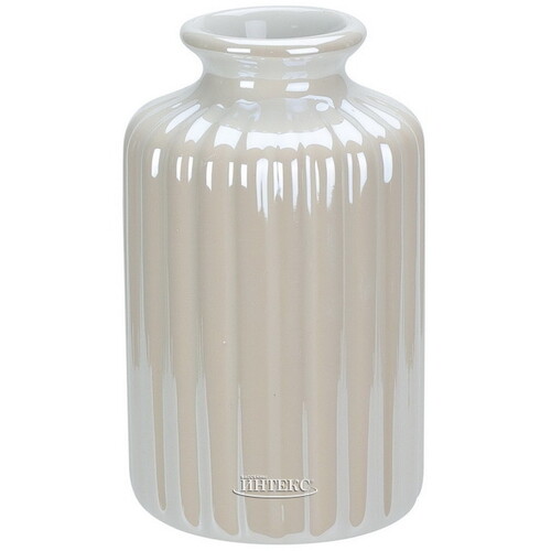 Керамическая ваза-подсвечник Amicitia 10 см перламутровая Koopman