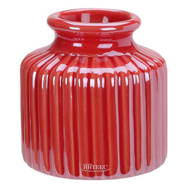 Керамическая ваза Амицития 9 см коралловая Koopman (Купман)