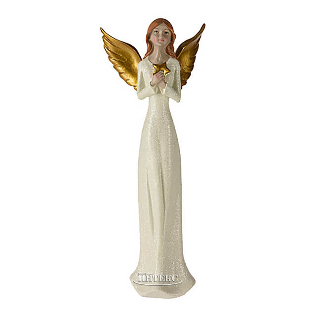 Статуэтка Ангел Шарлотта с золотыми крыльями 22 см Koopman (Купман)